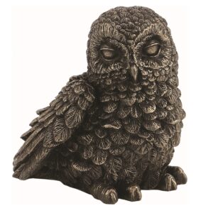 Κουκουβάγια Μινιατούρα Άγαλμα (Ηλεκτρόλυση μπρούτζου Veronese 7cm)