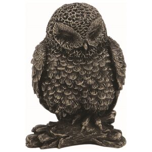 Κουκουβάγια Μινιατούρα Άγαλμα (Ηλεκτρόλυση μπρούτζου Veronese 6cm)