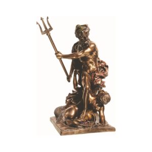Ποσειδώνας Θεός Άγαλμα (Ηλεκτρόλυση μπρούτζου Veronese 28,5cm)