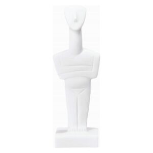 Κυκλαδικό Ειδώλιο Γυναικεία Φιγούρα (Άγαλμα Αλάβαστρο Λευκό 15.5cm)