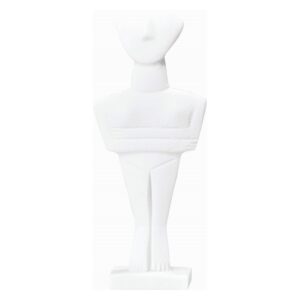 Κυκλαδικό Ειδώλιο Γυναικεία Φιγούρα (Άγαλμα Αλάβαστρο Λευκό 18cm)