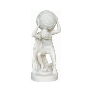 Άτλας (Άγαλμα Αλάβαστρο Λευκό 21cm)