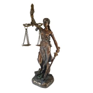 Θέμις - Δικαιοσύνη Άγαλμα (Ηλεκτρόλυση μπρούτζου Veronese 16,5cm)
